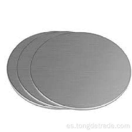 Disco plateado estampado de metal de forma redonda de acero galvanizado